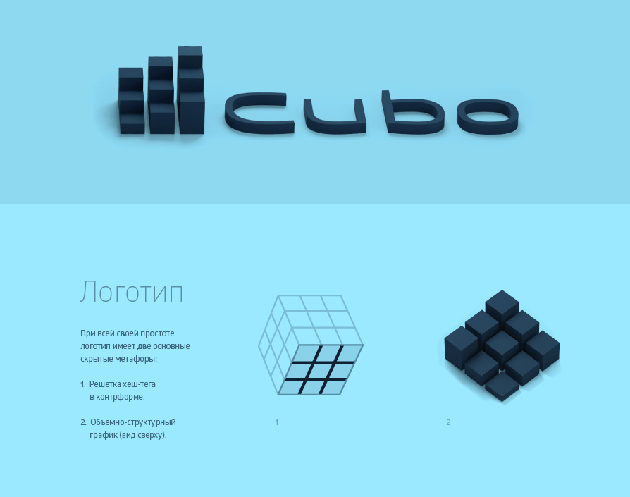 Создание дизайна фирменных носителей Cubo