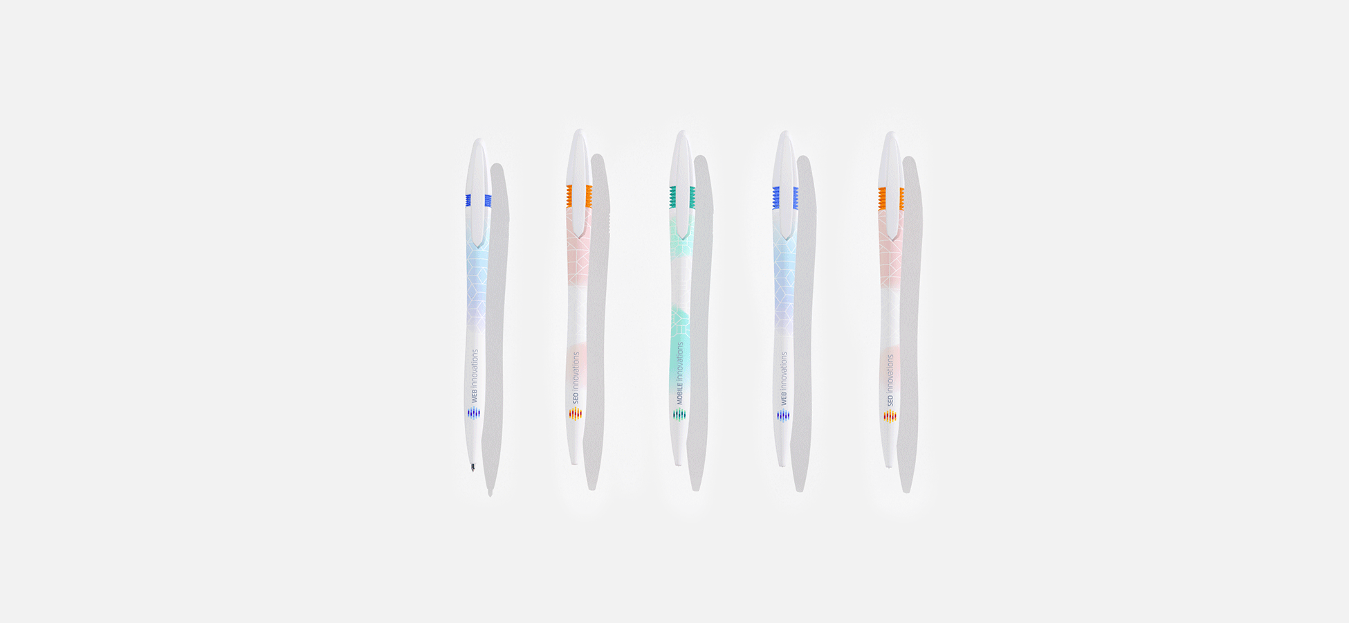 Создание дизайна сувенирной продукции - шариковые ручки