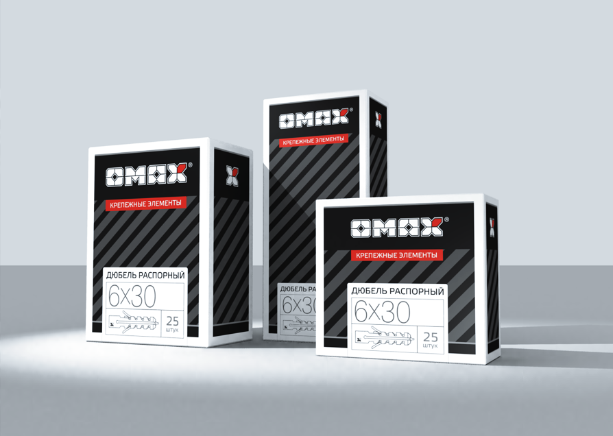 Концепция упаковочной группы для компании OMAX 